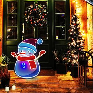 Christmas Snowman Decor Neon Signs Custom Neon Lights OEM Lamp Festival