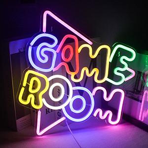 Game Room Neon Signs Colors Light Wire Custom Neon Lamp