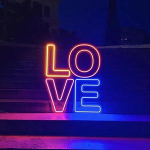 OEM Love Neon Signs Wedding Neon Light Lamp Custom