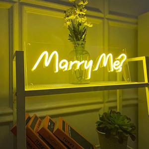 Proposal Marriage Wedding Marry Me Neon Signs OEM Light Lamp Neon Custom